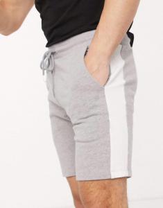 Фото Одежда Летний комплект DNK MAFIA Шорты серые с лампасом и черная футболка