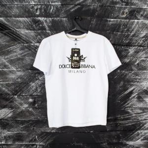 Фото Одежда Мужская футболка D&G белая