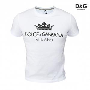 Фото Одежда Мужская футболка D&G белая