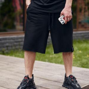 Фото Одежда Шорты мужские трикотажные Пушка Огонь Breet черные