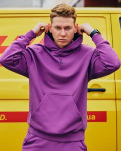 Фото Одежда Худи унисекс Пушка Огонь Classic фиолетовое