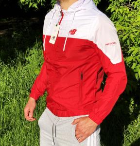 Фото Одежда Ветровка New Balance S20 красно-белая