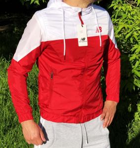 Фото Одежда Ветровка New Balance S20 красно-белая