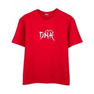 Фото Одежда Комплект футболка красная DNK MAFIA + шорты серые с белым лампасом