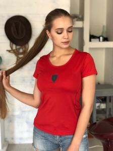 Фото Одежда Женская футболка Puma Ferrari красная