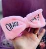  Детская повязка для волос ОМГ "OMG!" нежно-розовая Женские костюмы в Украине