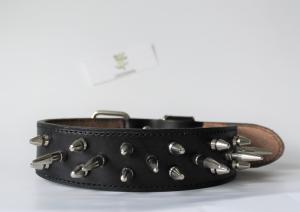 Фото  Кожаный брутальный ошейник 