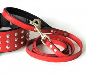 Фото  Кожаный поводок для собаки 