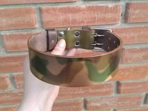 Фото  Кожаный ошейник для собак 