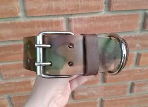 Фото Кожаный ошейник для собак 