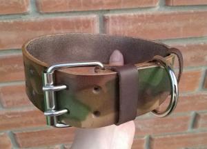 Фото Кожаный ошейник для собак 