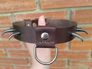 Фото  Кожаный ошейник 