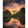 Картина по номерам. "Багровая лагуна" 40*50см KHO2737