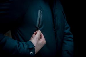 Фото Одежда Парка мужская зимняя синяя HotWint Intruder с мехом