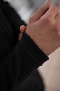 Фото Одежда Флисовая кофта Intruder черная на молнии.