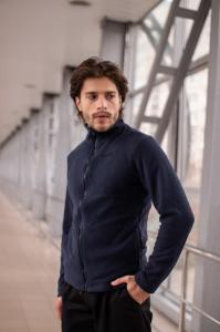 Фото Одежда Флисовая кофта Intruder синяя на молнии.