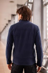 Фото Одежда Флисовая кофта Intruder синяя на молнии.