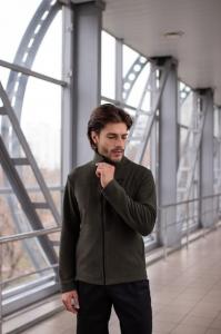 Фото Одежда Флисовая кофта Intruder хаки на молнии