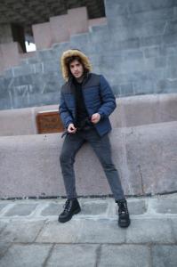 Фото Одежда Куртка зимняя Alaska черно-синяя