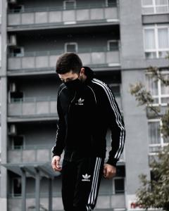 Фото Одежда Спортивный костюм Adidas Zipper Treeze черный