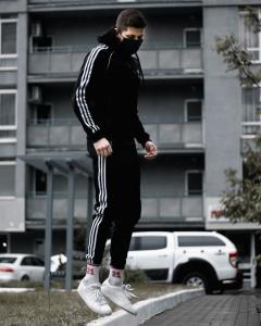 Фото Одежда Спортивный костюм Adidas Zipper Treeze черный