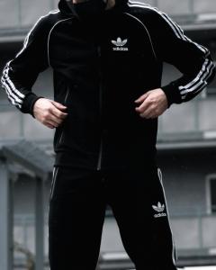 Фото Одежда Спортивный костюм Adidas Zipper Treeze черный