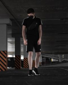 Фото Одежда Летний комплект Adidas Runner черный