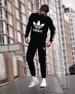 Фото Одежда Спортивный костюм Adidas Trine черный
