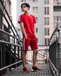 Фото Одежда Летний комплект Adidas Runner красный