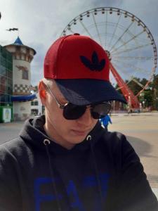 Фото Шапки, кепки Кепка бейсболка тракер Adidas Originals Красно-синий