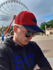 Фото Шапки, кепки Кепка бейсболка тракер Adidas Originals Красно-синий