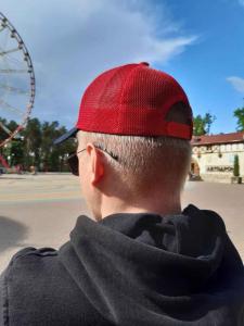 Фото Шапки, кепки Кепка бейсболка тракер Adidas Originals Красно-синий