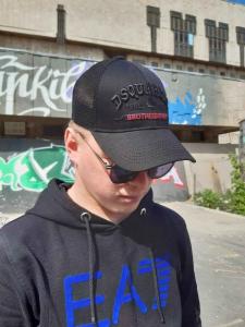 Фото Шапки, кепки Кепка бейсболка тракер Dsquared 2 Чёрный