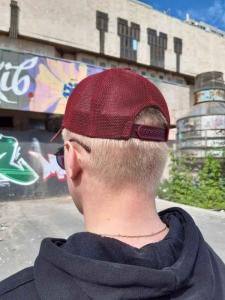 Фото Шапки, кепки Кепка бейсболка тракер Dsquared 2 Бордовый