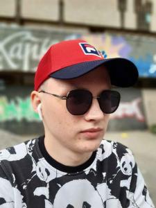 Фото Шапки, кепки Кепка бейсболка тракер Fila Красно-синий