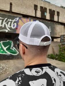 Фото Шапки, кепки Кепка бейсболка тракер Fila Бело-черный