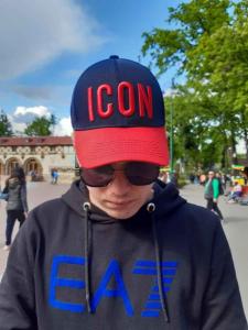 Фото Шапки, кепки Кепка бейсболка тракер Icon Сине-красный