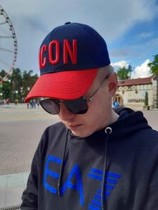 Фото Шапки, кепки Кепка бейсболка тракер Icon Сине-красный