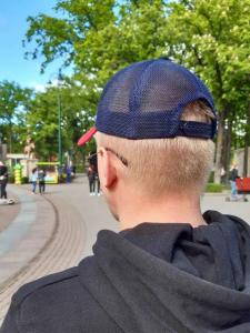 Фото Шапки, кепки Кепка бейсболка тракер Icon Сине-красный