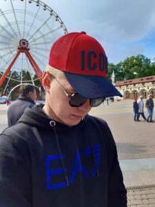 Фото Шапки, кепки Кепка бейсболка тракер Icon Красно-синий