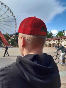 Фото Шапки, кепки Кепка бейсболка тракер Icon Красно-синий