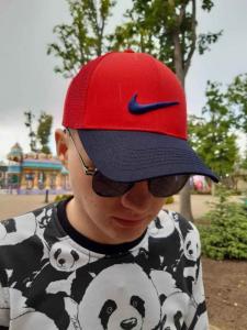 Фото Шапки, кепки Кепка бейсболка тракер Nike Красно-синий