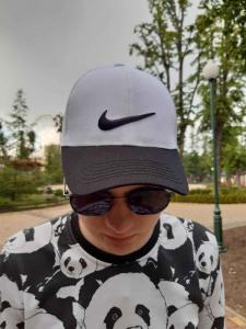 Фото Шапки, кепки Кепка бейсболка тракер Nike Бело-черный