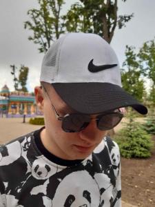 Фото Шапки, кепки Кепка бейсболка тракер Nike Бело-черный