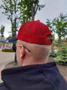 Фото Шапки, кепки Кепка бейсболка тракер New York Красно-синий