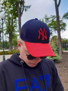 Фото Шапки, кепки Кепка бейсболка тракер New York Сине-красный