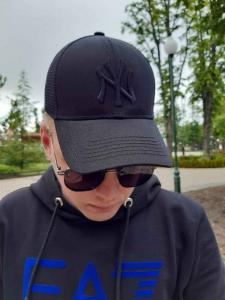 Фото Шапки, кепки Кепка бейсболка тракер New York Чёрный