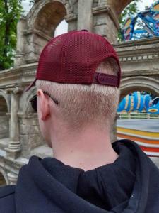 Фото Шапки, кепки Кепка бейсболка тракер New York Бордовый