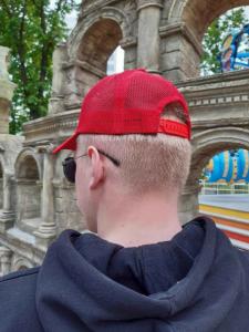 Фото Шапки, кепки Кепка бейсболка тракер New York Красный