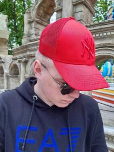 Фото Шапки, кепки Кепка бейсболка тракер New York Красный